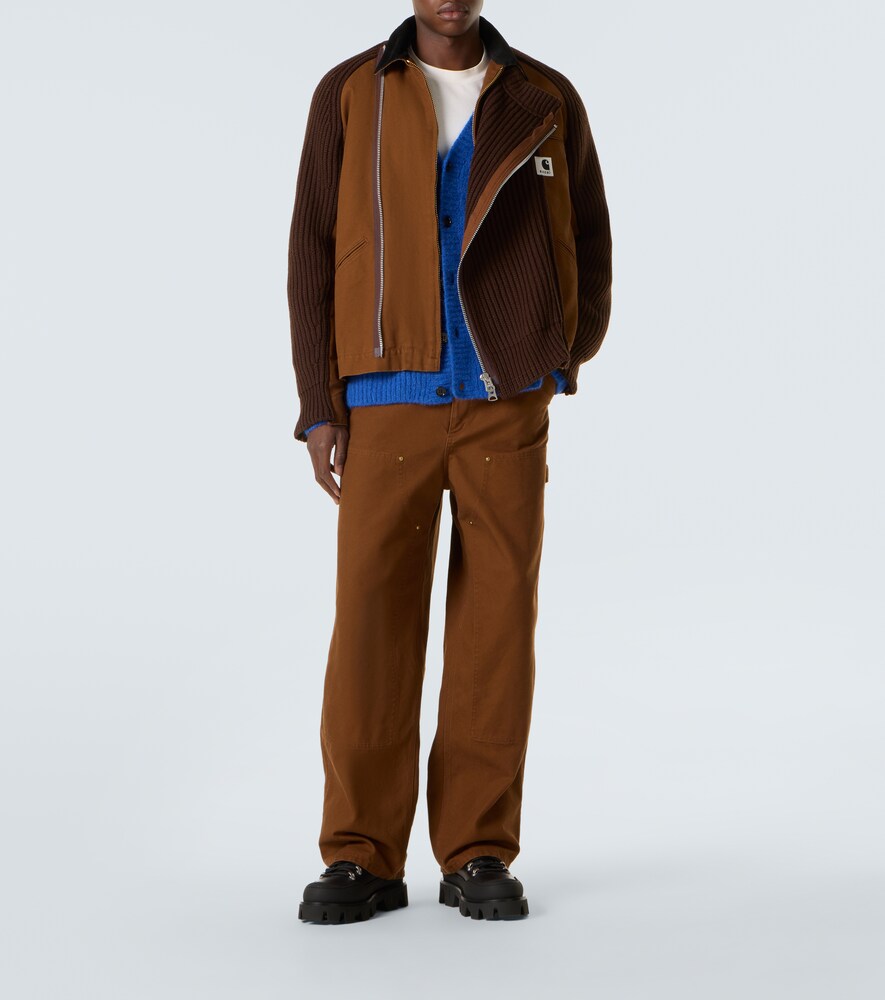 Sacai x Carhartt WIP belted cotton cargo pants