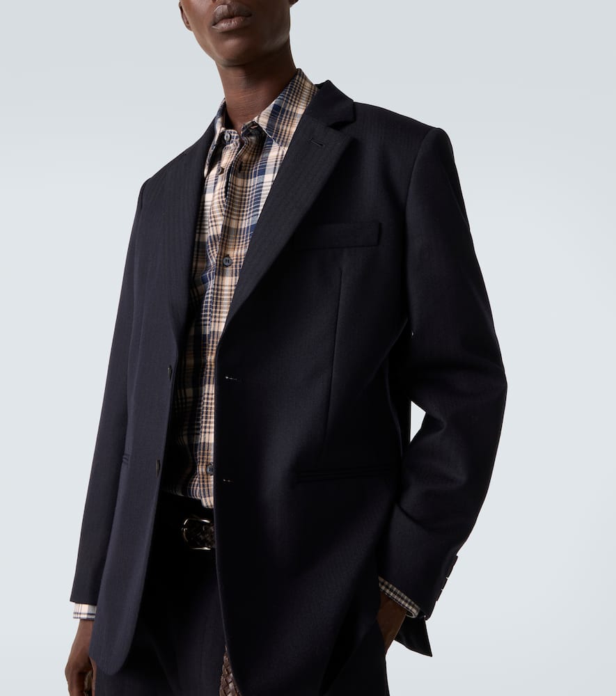 Studio Nicholson X Aaron Levine Burlington Wool Blazer In Blue
