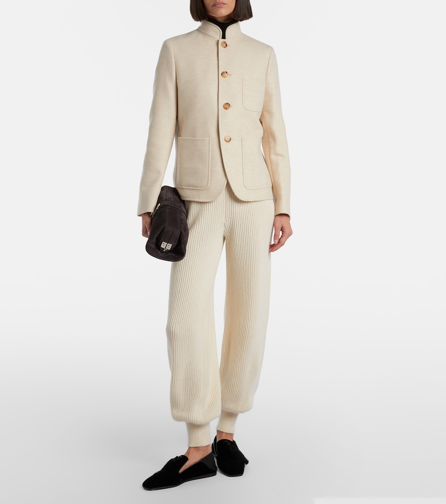 Loro Piana Juniper ribbed-knit cashmere sweatpants