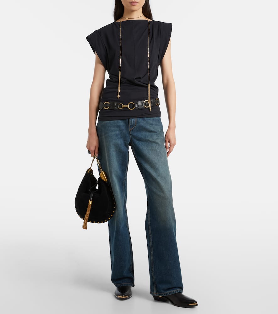 Isabel Marant Dromie Mid-rise Straight Jeans In Blue