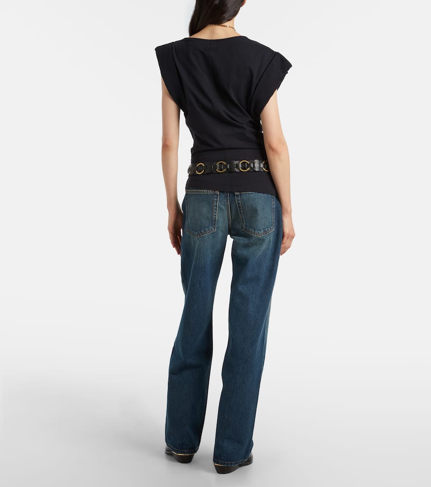 Isabel Marant Dromie Mid-rise Straight Jeans In Blue