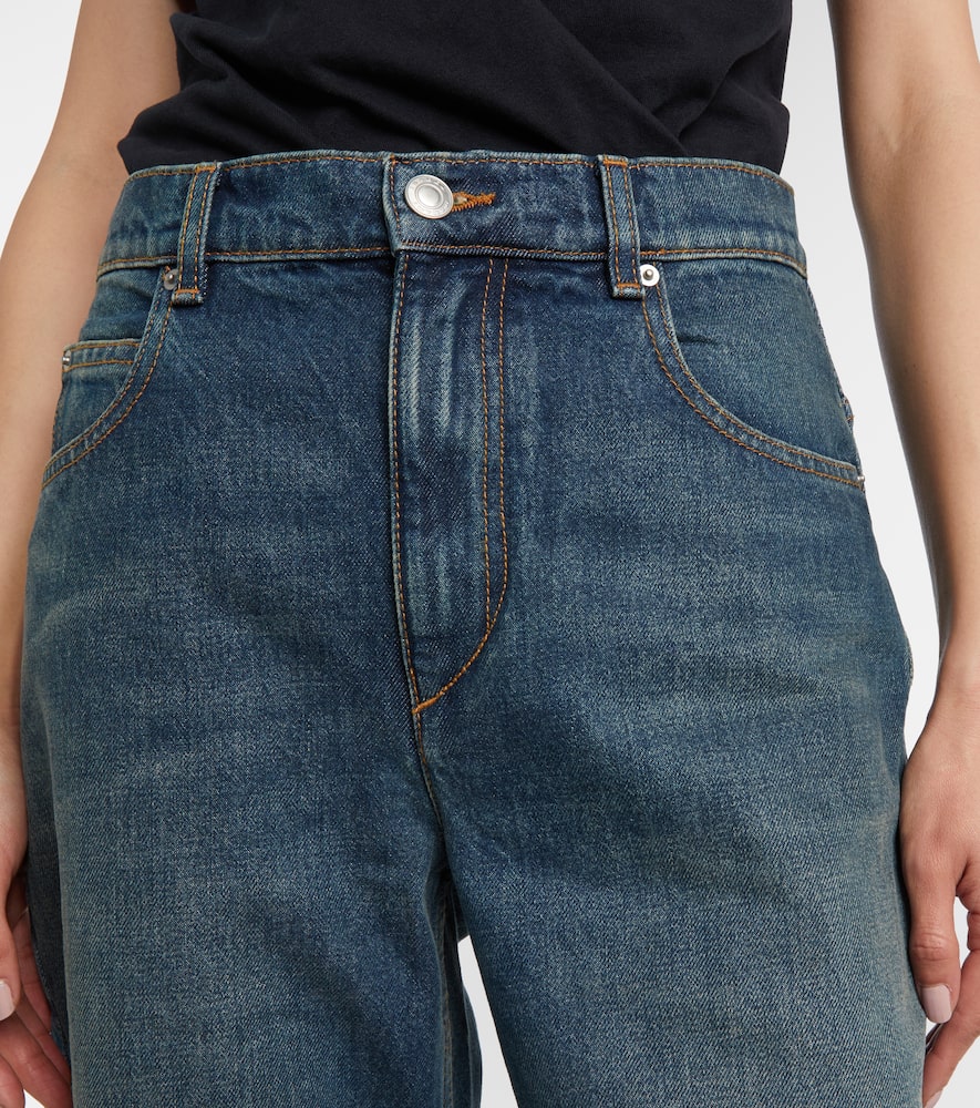 Isabel Marant Dromie Mid-rise Straight Jeans In Blue