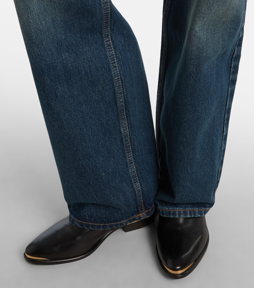 Isabel Marant Dromie Mid-rise Straight Jeans In Blue