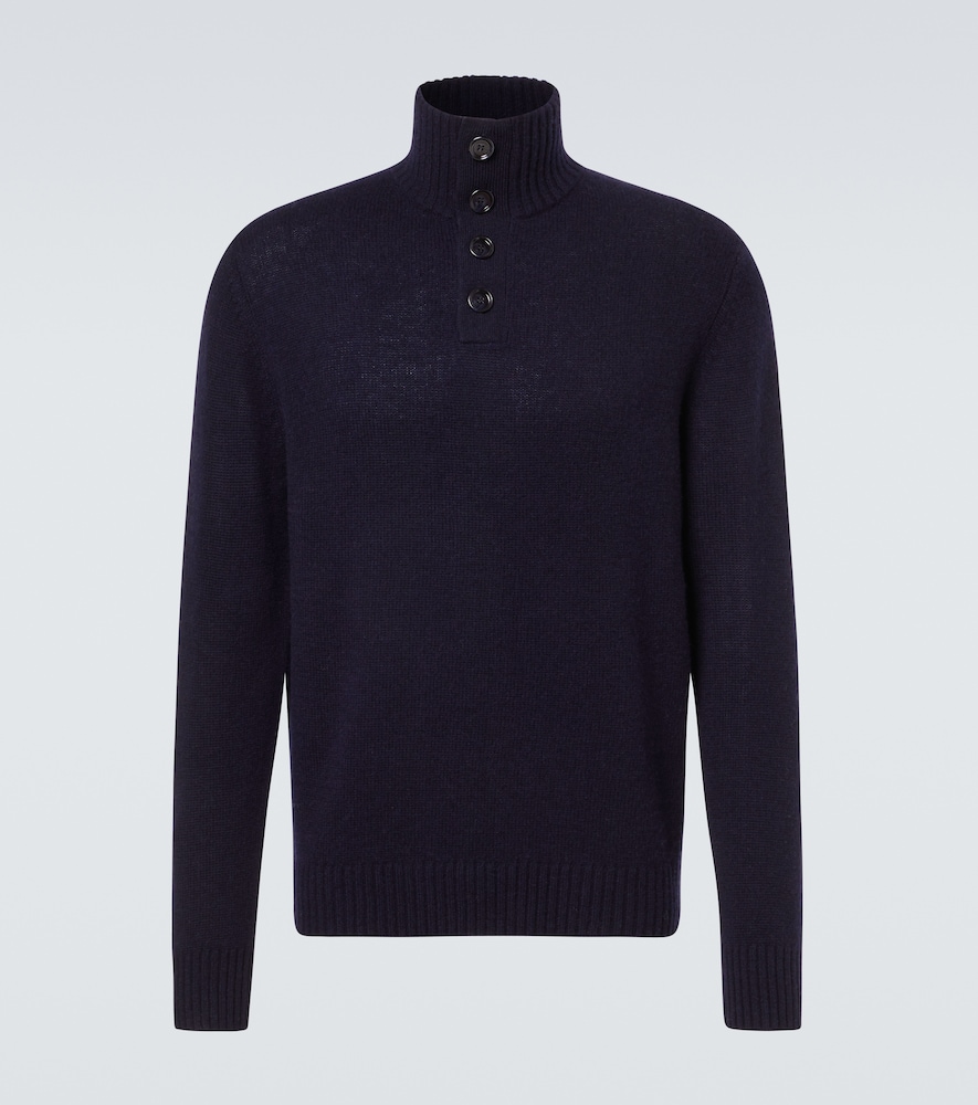 Allude Wool and Cashmere Turtleneck Sweater