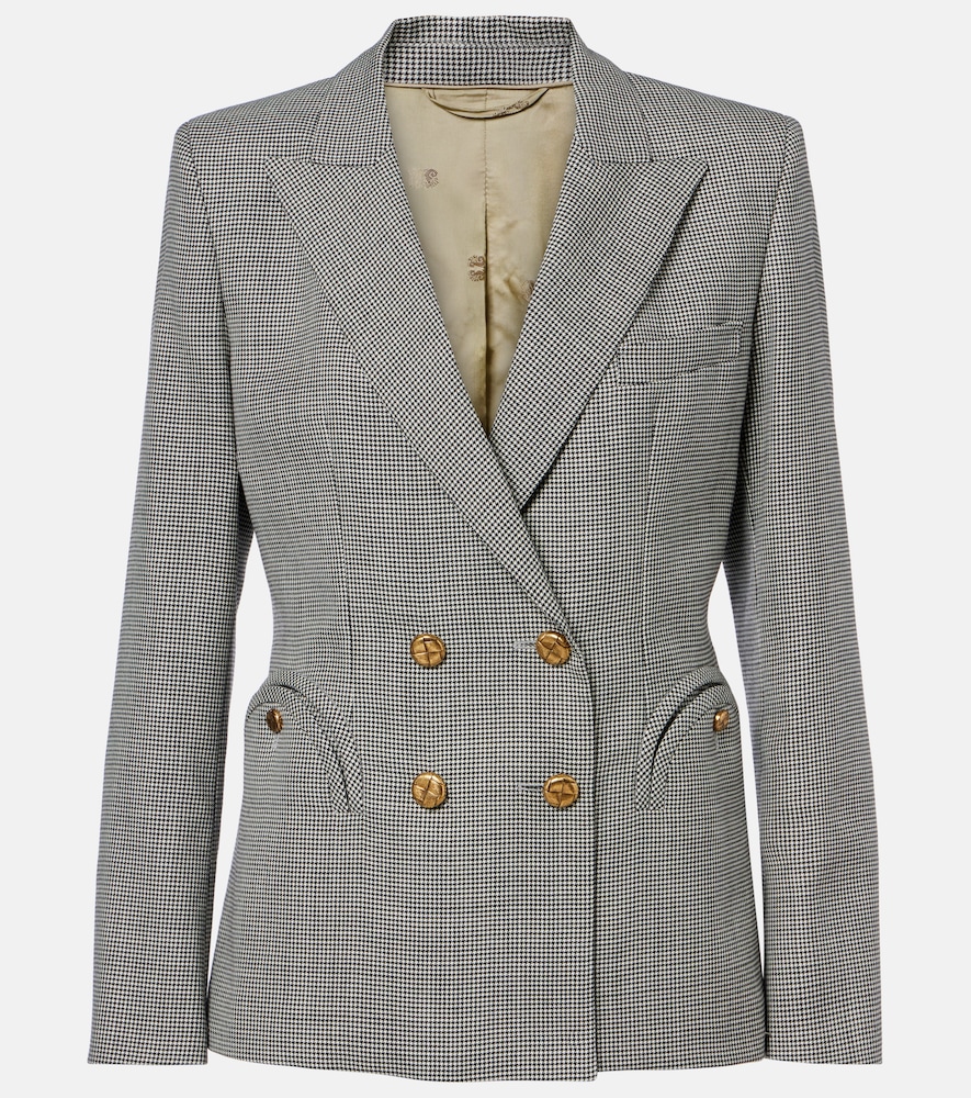 Blaze Milano Blazé Milano Charmer houndstooth virgin wool blazer