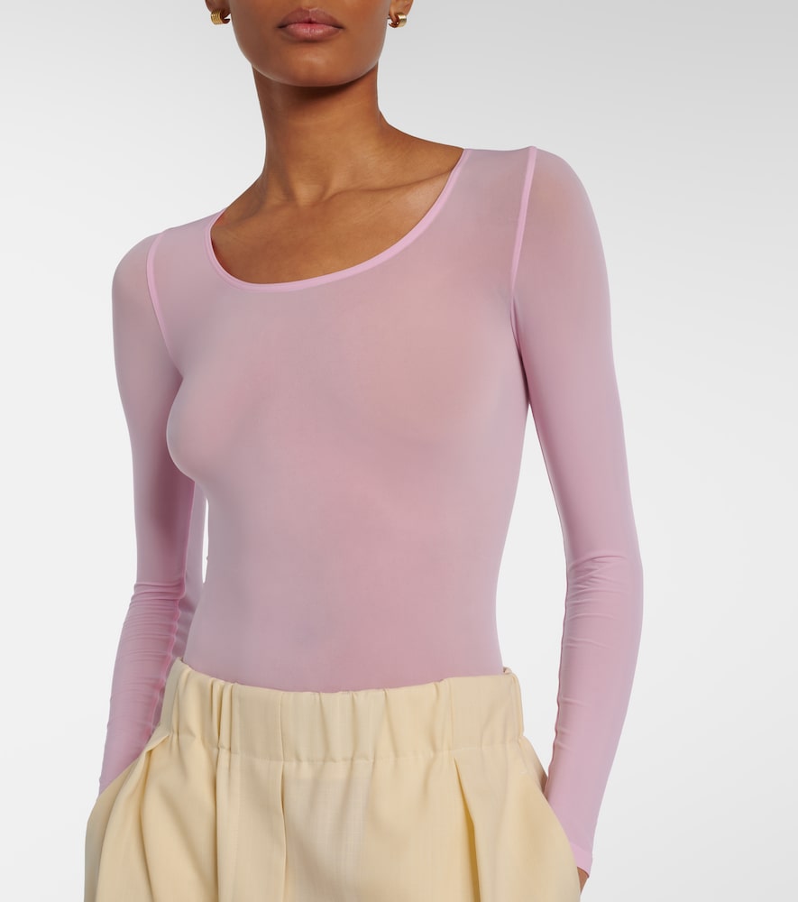  Wolford Wolford Buenos Aires Semi-sheer Bodysuit 