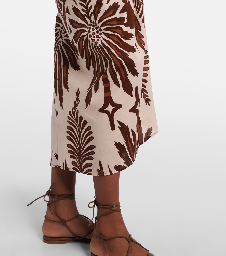 Uma Printed Cotton Midi
