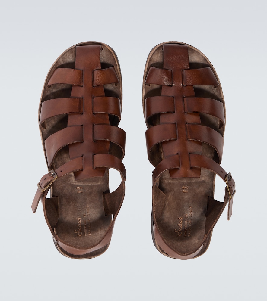  Sabah Sabah Porto Leather Fisherman Sandals 