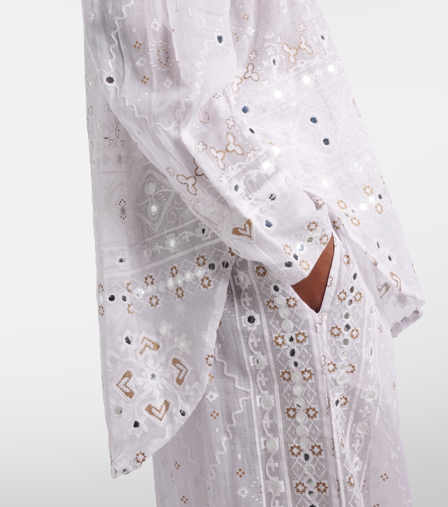  Juliet Dunn Juliet Dunn Embellished Cotton Shirt 