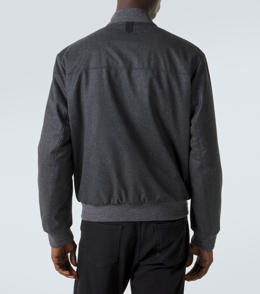  Canali Canali Bomberjacke Aus Wolle 