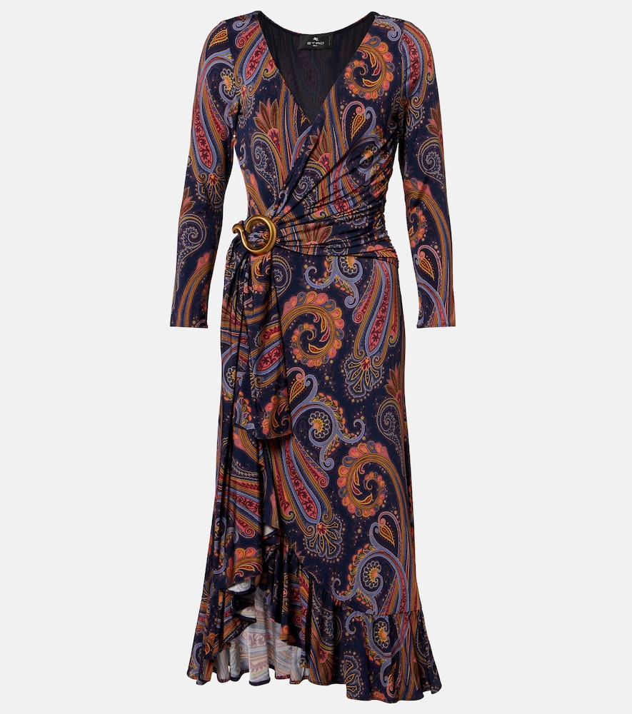 Etro Women's Multicoloured Paisley Wrap Dress UK Size 6 - Mytheresa