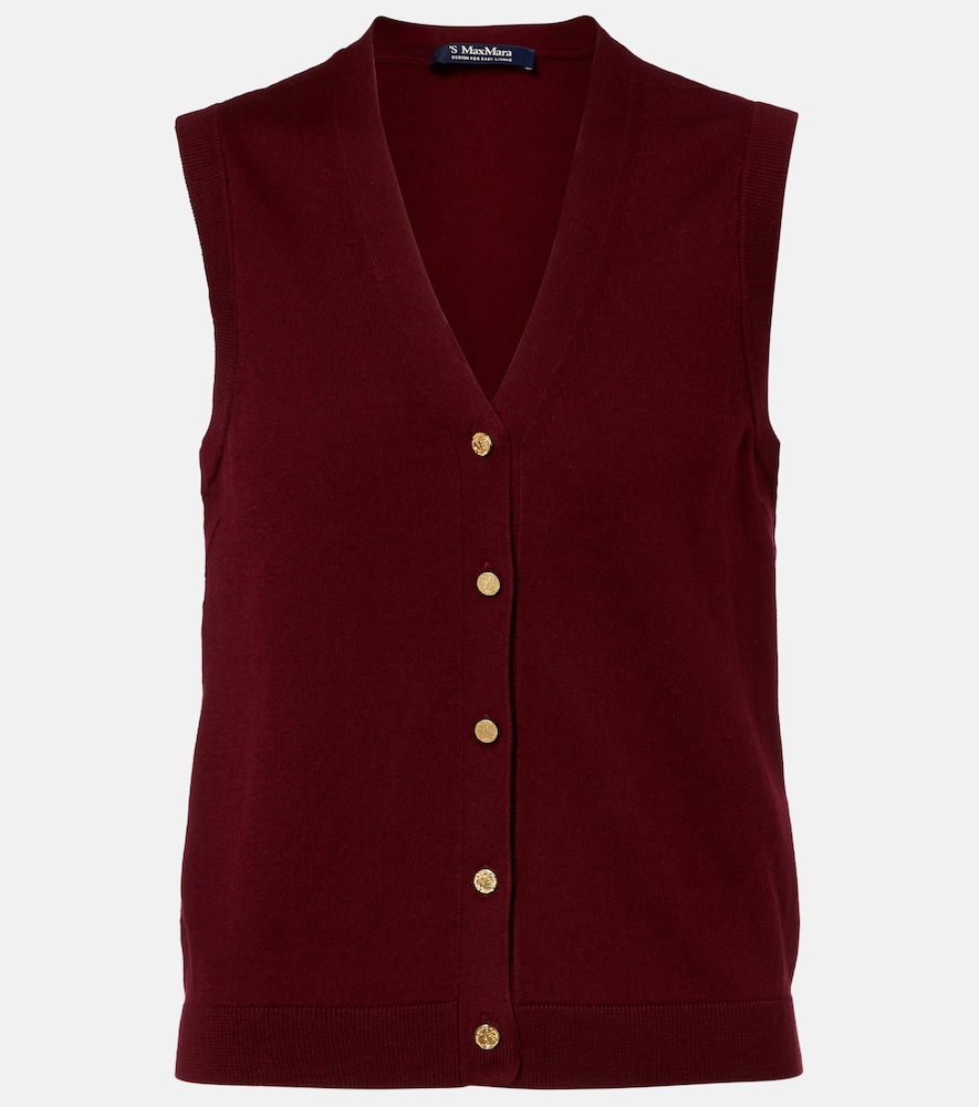 Gilet in cotone e seta