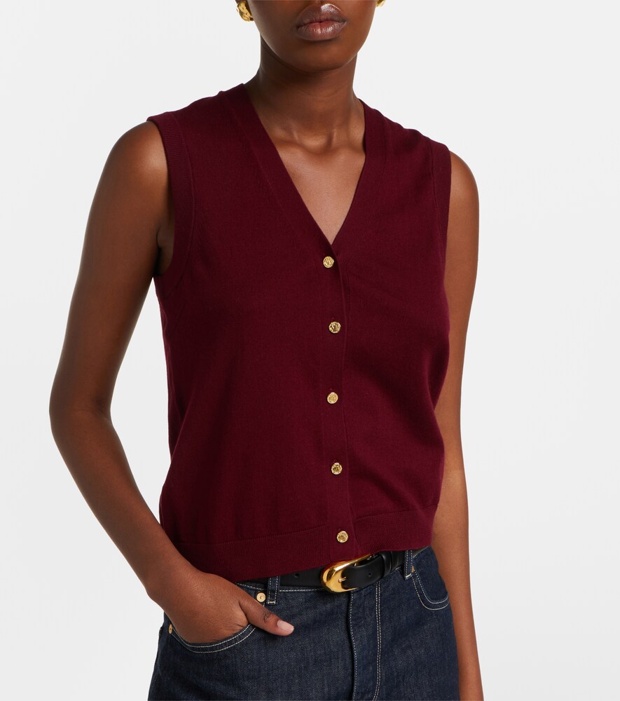  's Max Mara 's Max Mara Weste Aus Baumwolle Und Seide 