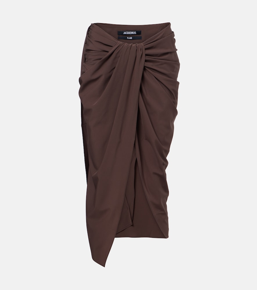 Jacquemus Paréo draped beach cover-up