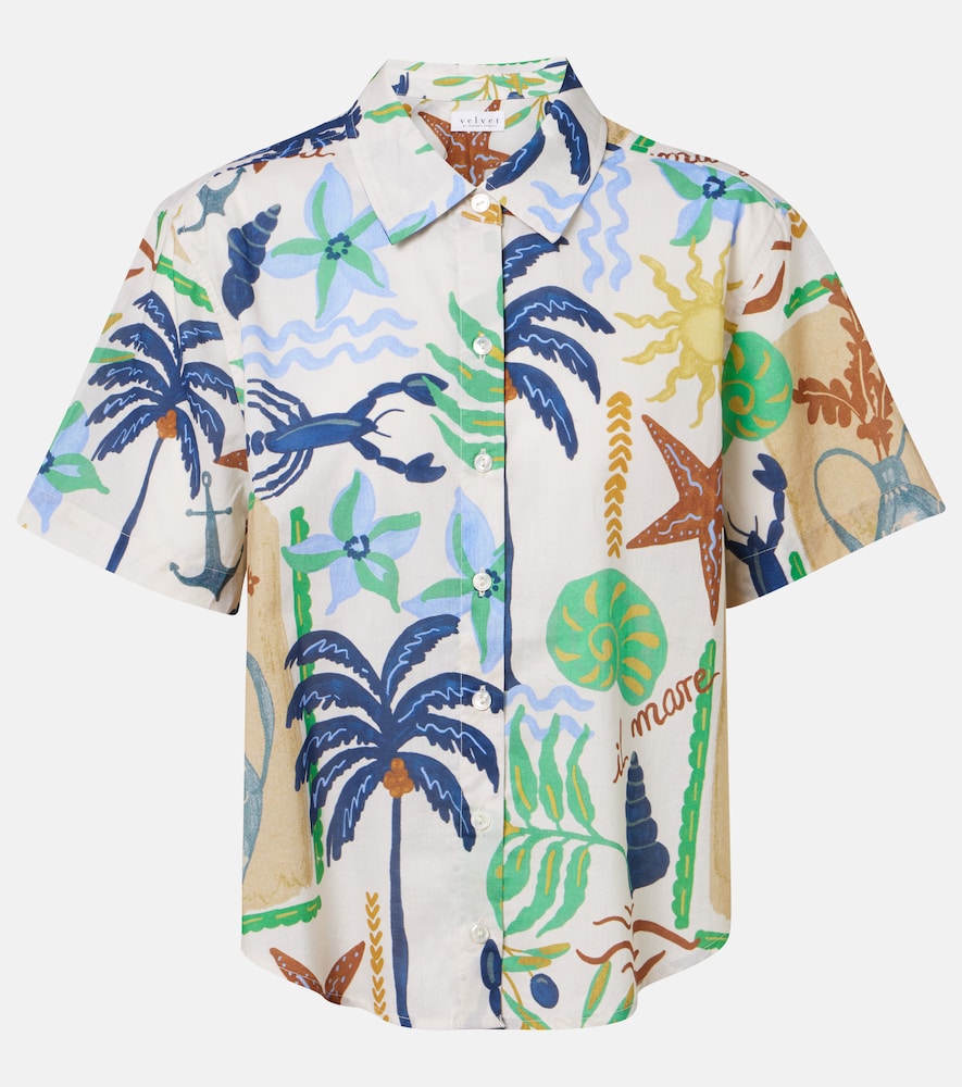 Marnie Printed Cotton Poplin Shirt