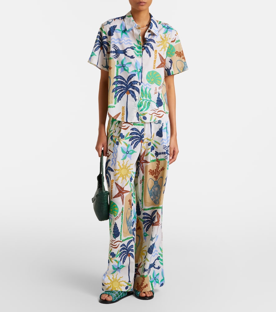 Marnie Printed Cotton Poplin Shirt