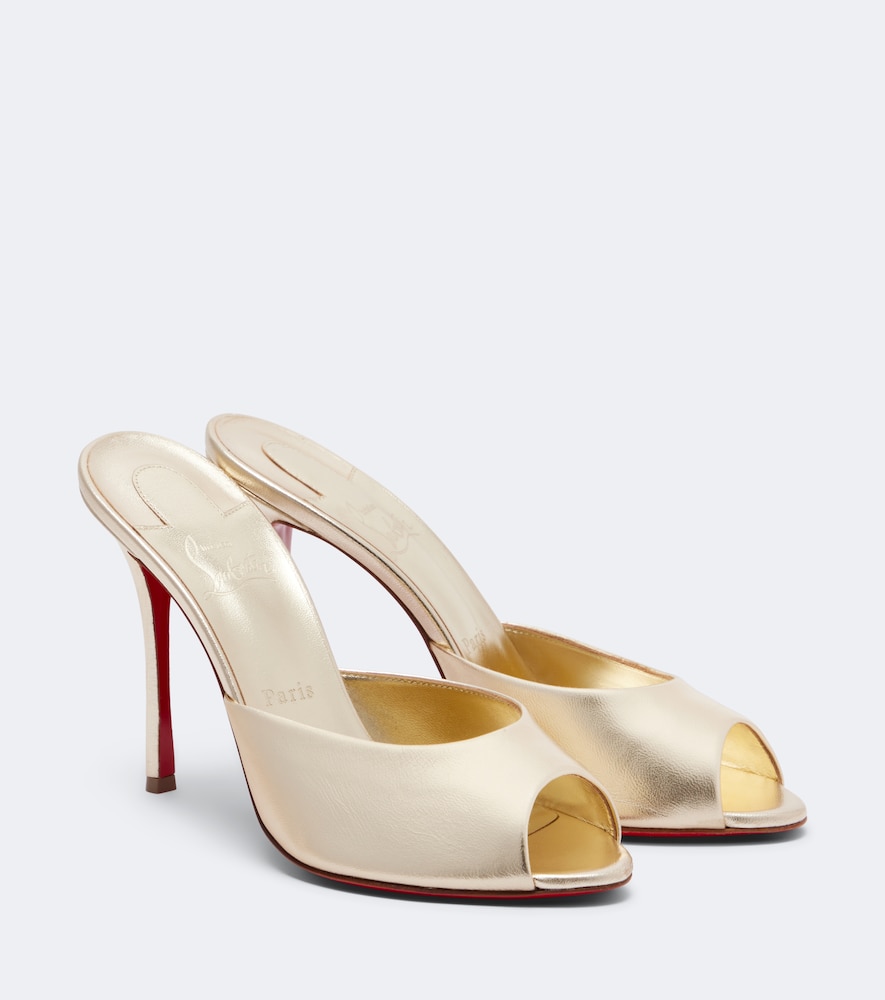 Mules Me Dolly in pelle metallizzata