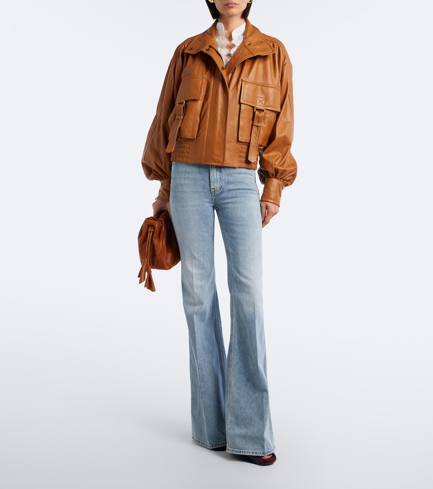 Faded Flared Jeans