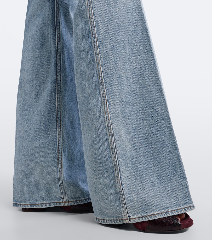 Faded Flared Jeans