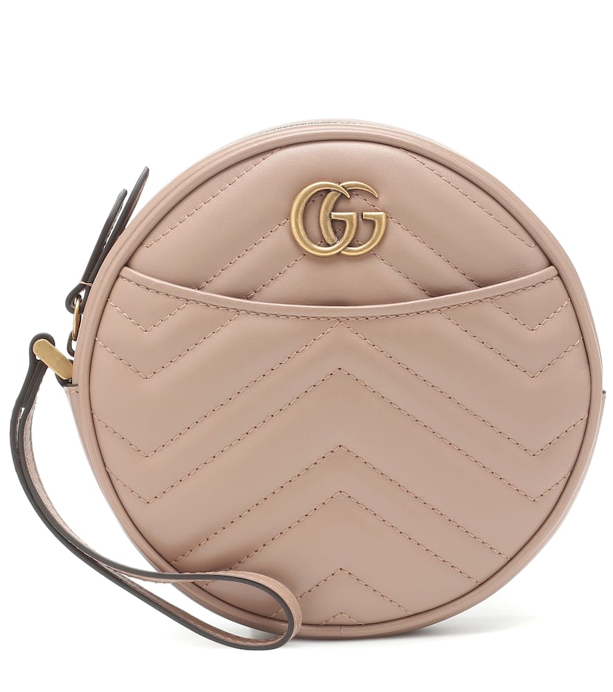 Click to view more detailed imagery on our partner's website Gucci Gg Marmont Small Leather Clutch In Pink