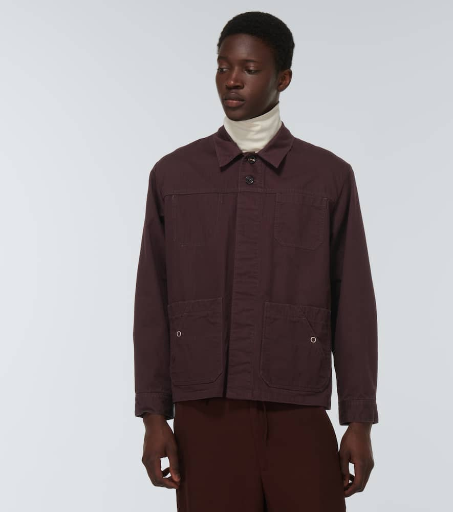 Shop Undercover Cotton Overshirt In Dark Brown