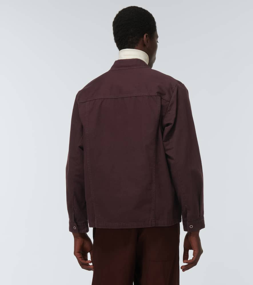 Shop Undercover Cotton Overshirt In Dark Brown