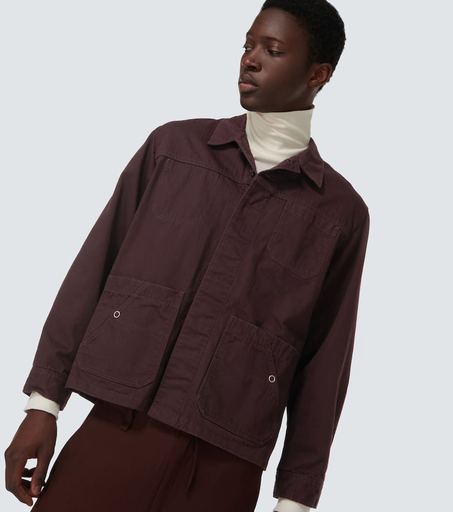 Undercover Cotton Overshirt In Dark Brown