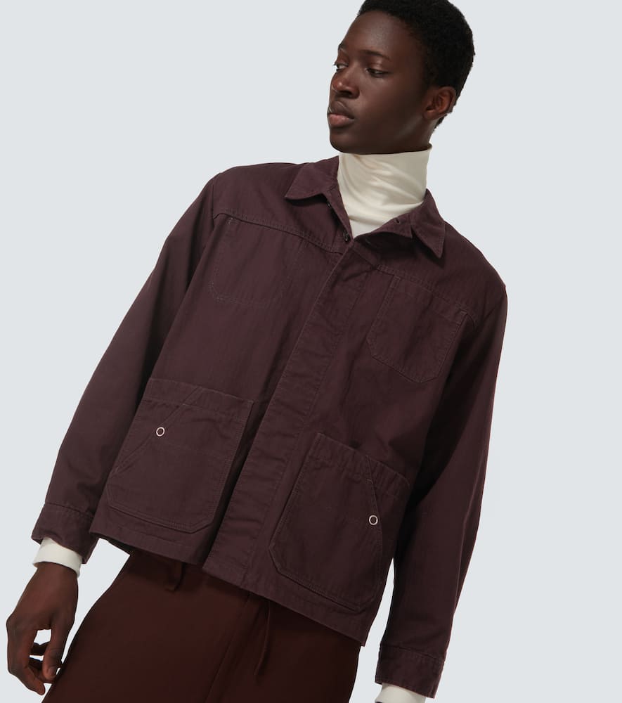 Shop Undercover Cotton Overshirt In Dark Brown