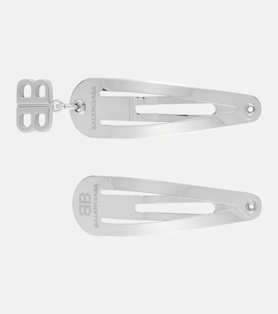 XXL embellished set of 2 hair clips