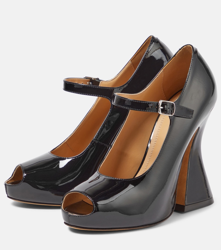 Peep-Toe Mary Jane Pumps