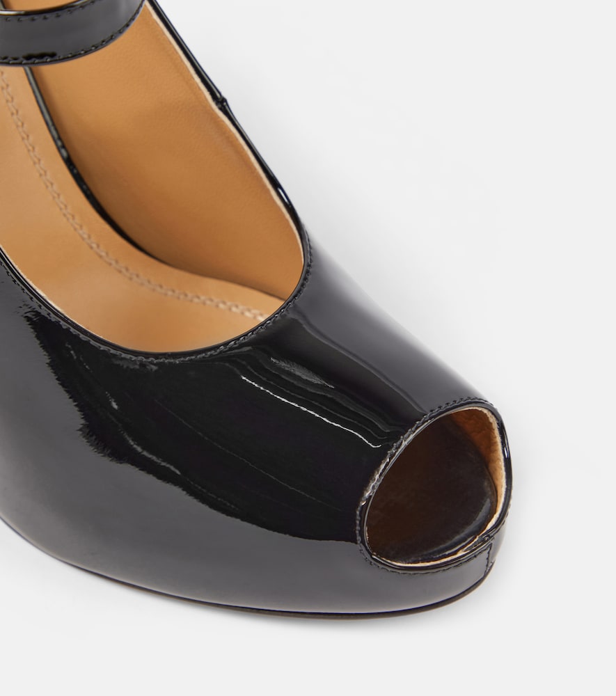  Maison Margiela Maison Margiela Peeptoe-pumps Aus Lackleder 