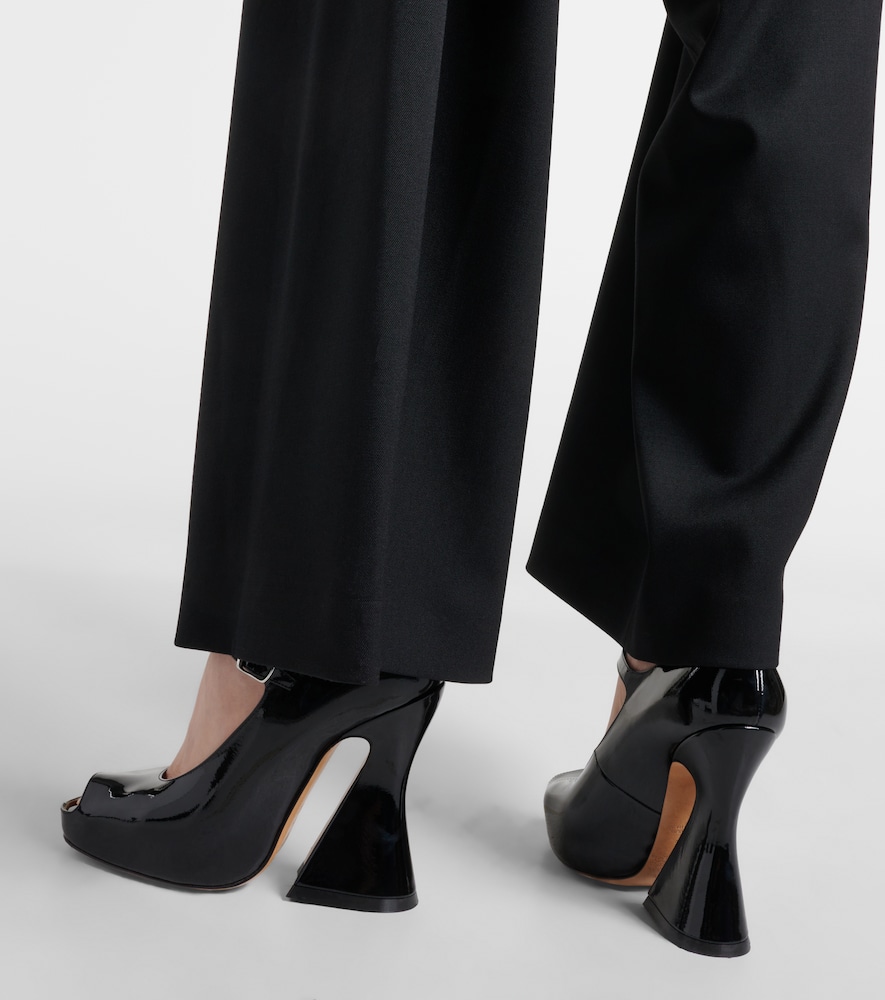 Peep-Toe Mary Jane Pumps