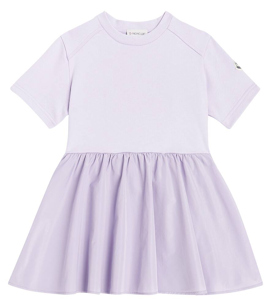 Moncler Enfant Cotton and taffeta dress