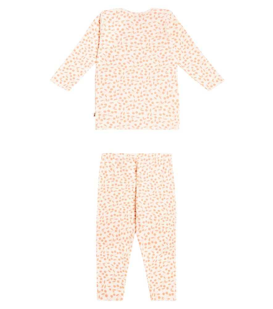 Shop Bonpoint Baby Timi Cotton Shirt And Pants Set In Beige