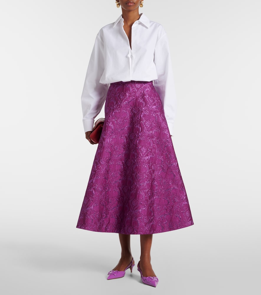 Valentino Garavani Vlogo Signature Patent Leather Slingback Pumps In Lila