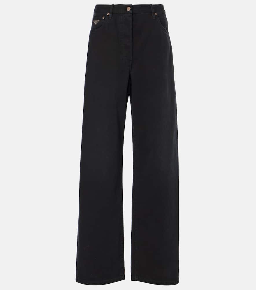 High-rise wide-leg jeans