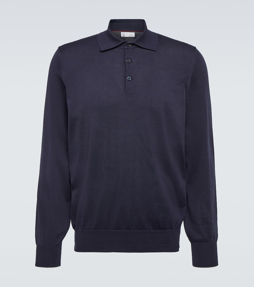 Cotton polo sweater