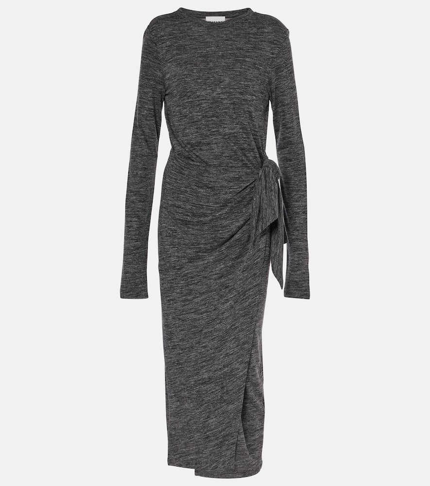 Isabel Marant Étoile Lisy Midi Dress In Grey