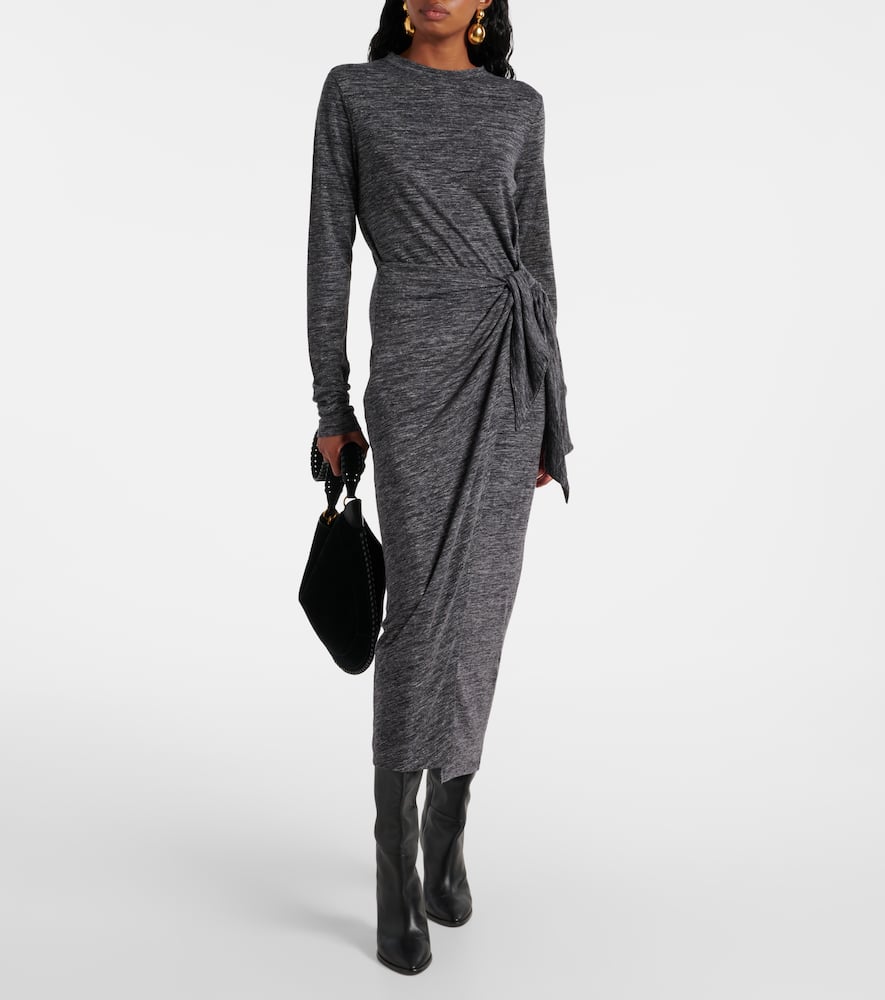 Isabel Marant Étoile Lisy Midi Dress In Grey