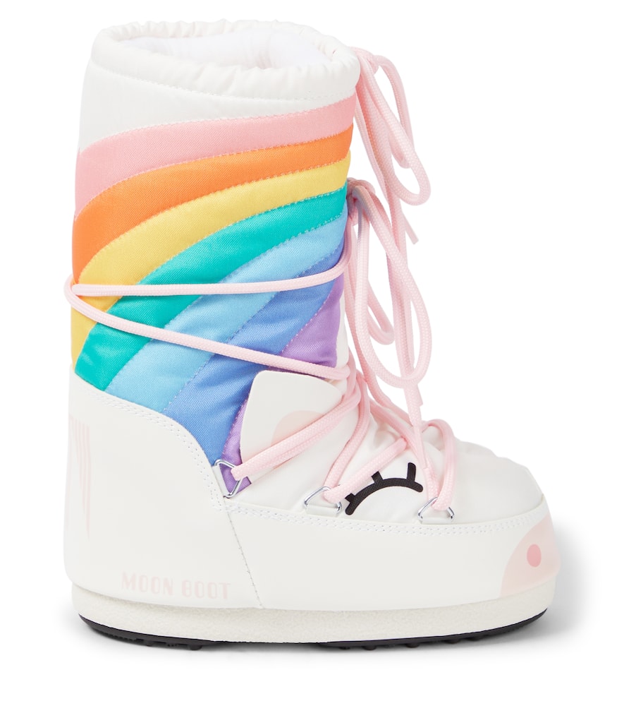 Moon Boot Icon Unicorn Printed Snow Boots In Multicoloured