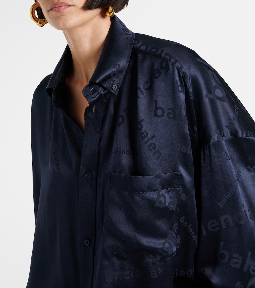  Balenciaga Balenciaga Hemd Cocoon Aus Seide 