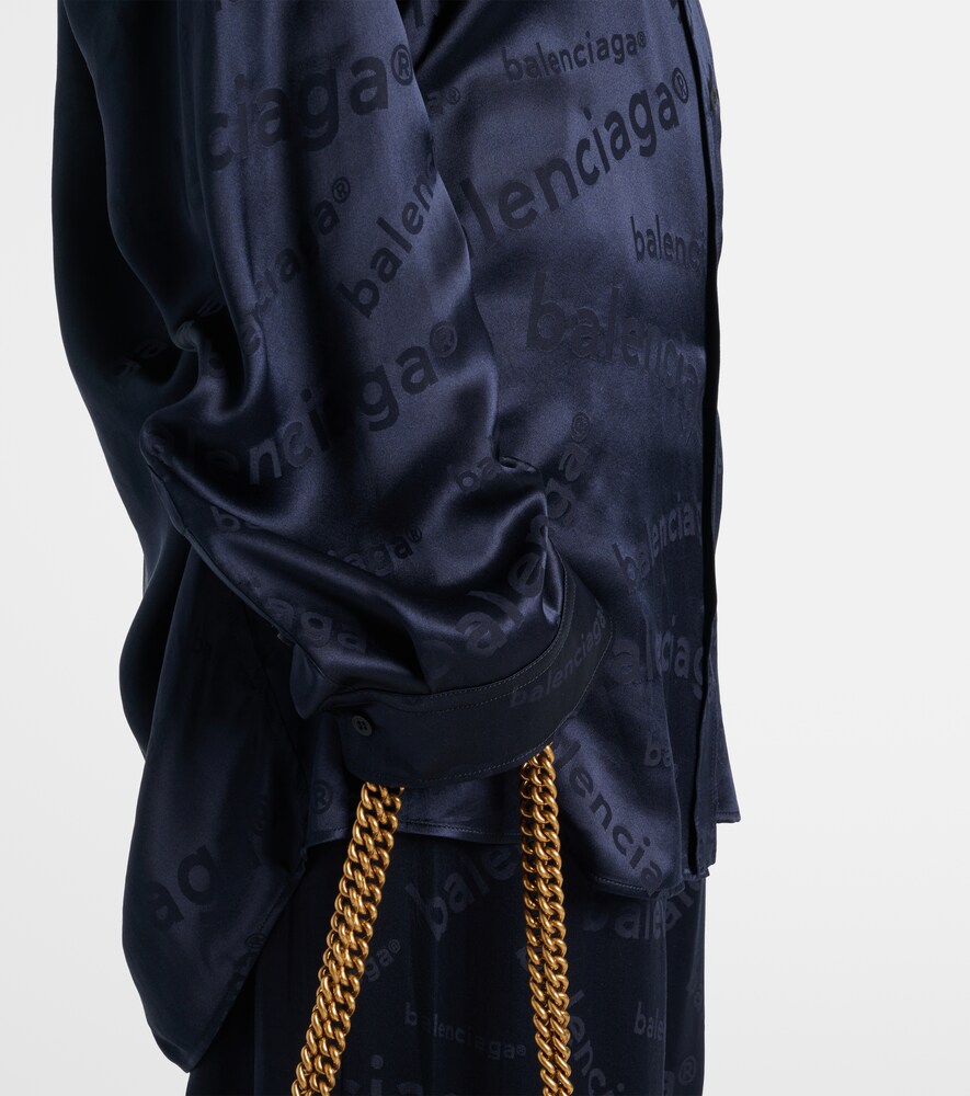  Balenciaga Balenciaga Hemd Cocoon Aus Seide 