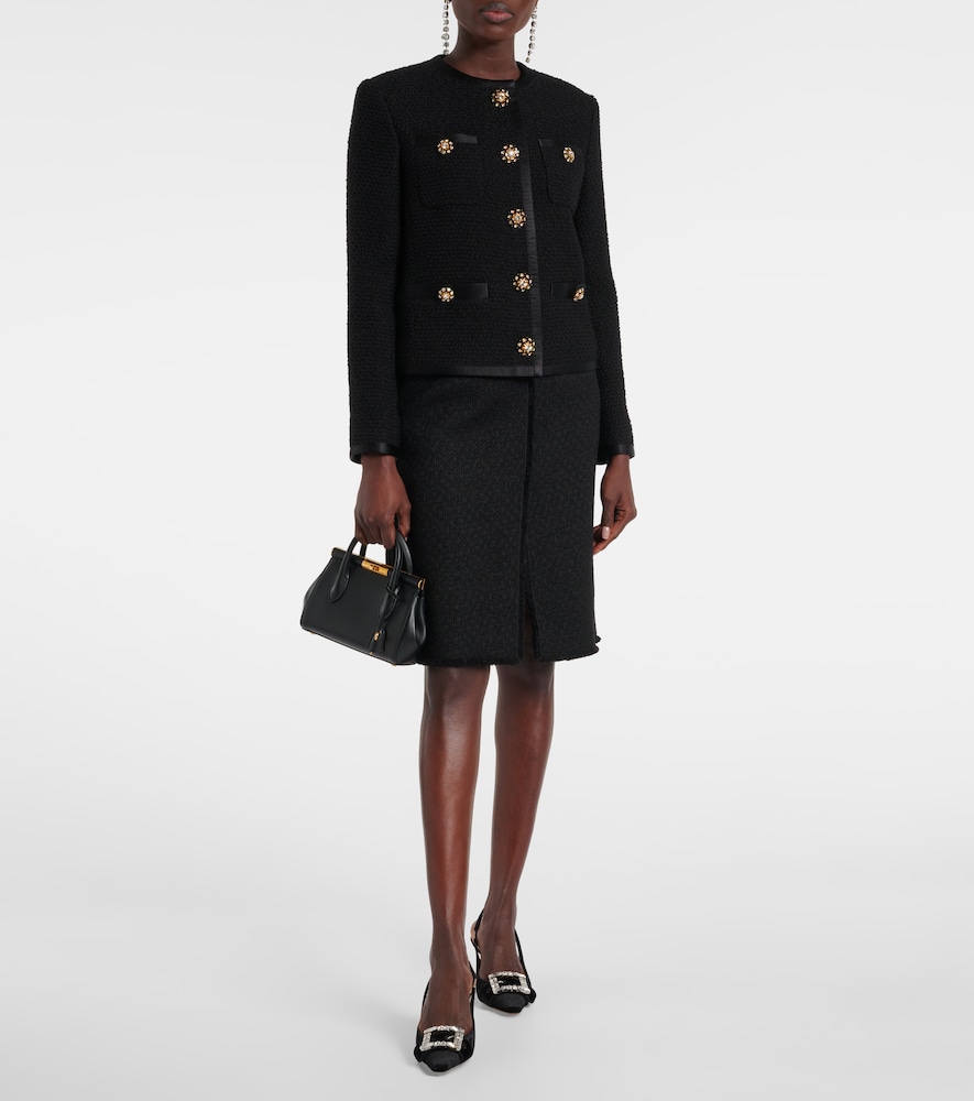 Dolce&Gabbana Embellished Velvet Slingback
