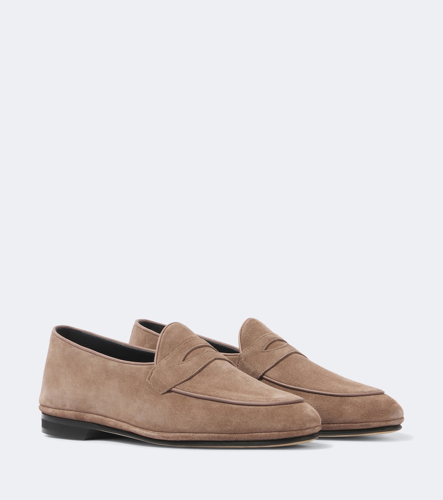Suede Penny Loafers