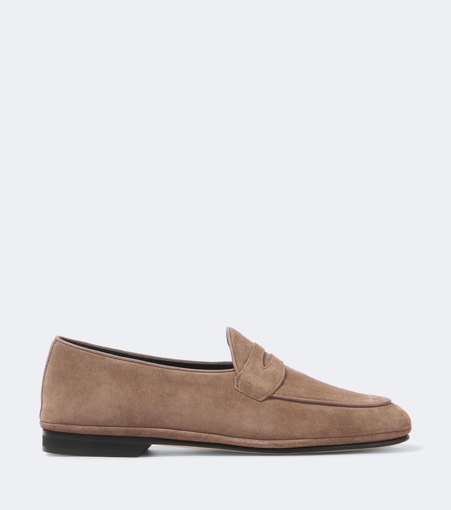 Suede Penny Loafers