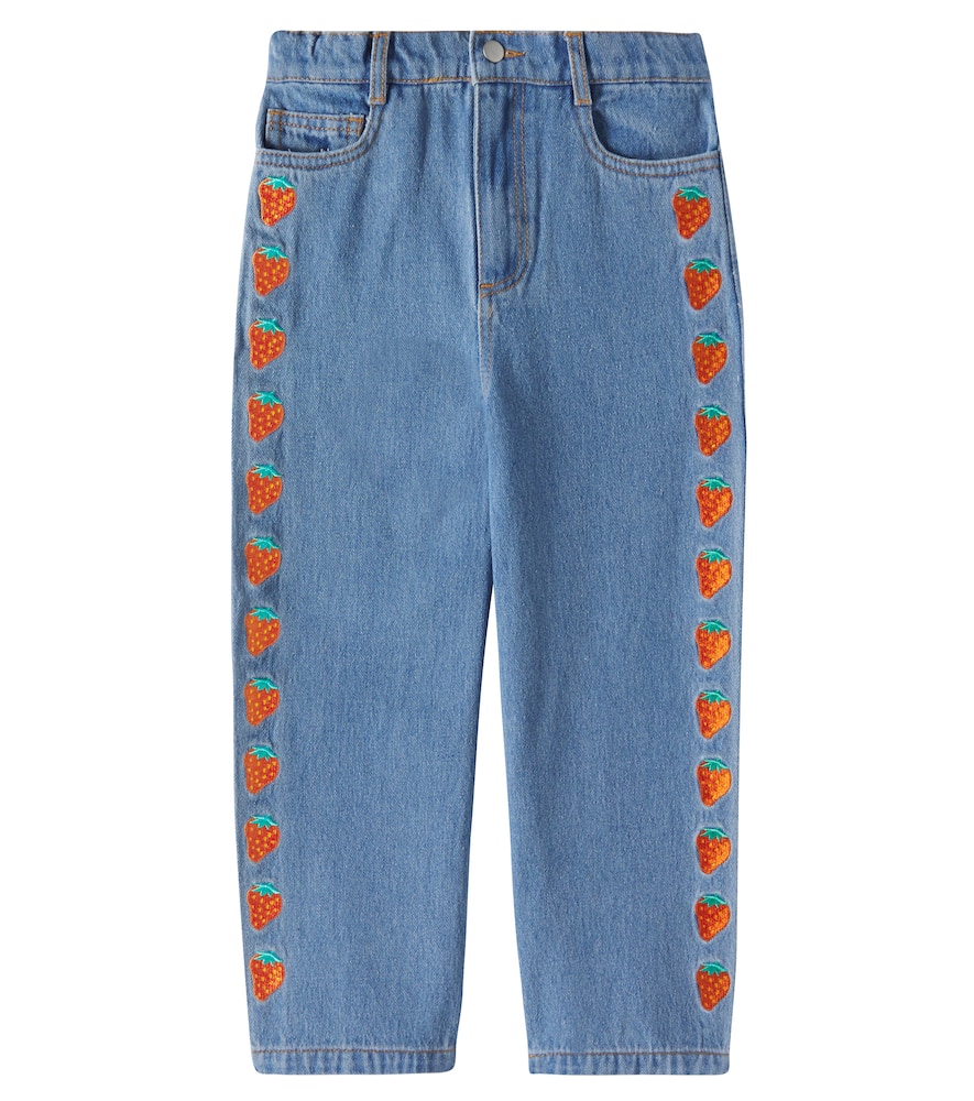 Tinycottons Jeans Strawberries In Blau