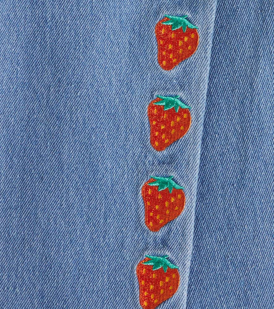 Tinycottons Jeans Strawberries In Blau