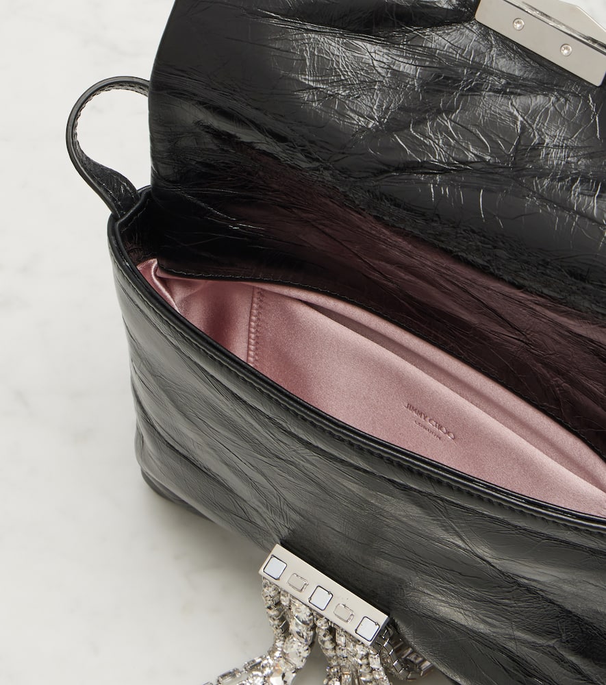 Jimmy Choo Zandra Leather Bow Shoulder Bag