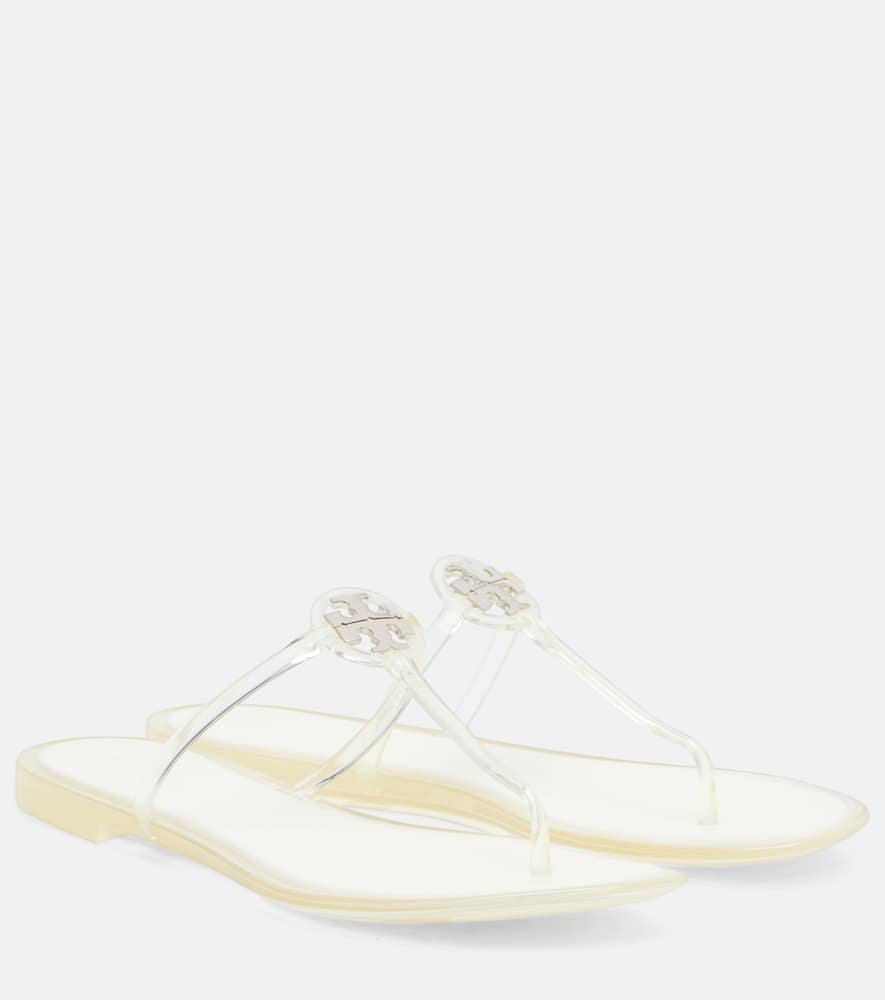 Tory Burch Mini Miller Thong Sandals In Transparent