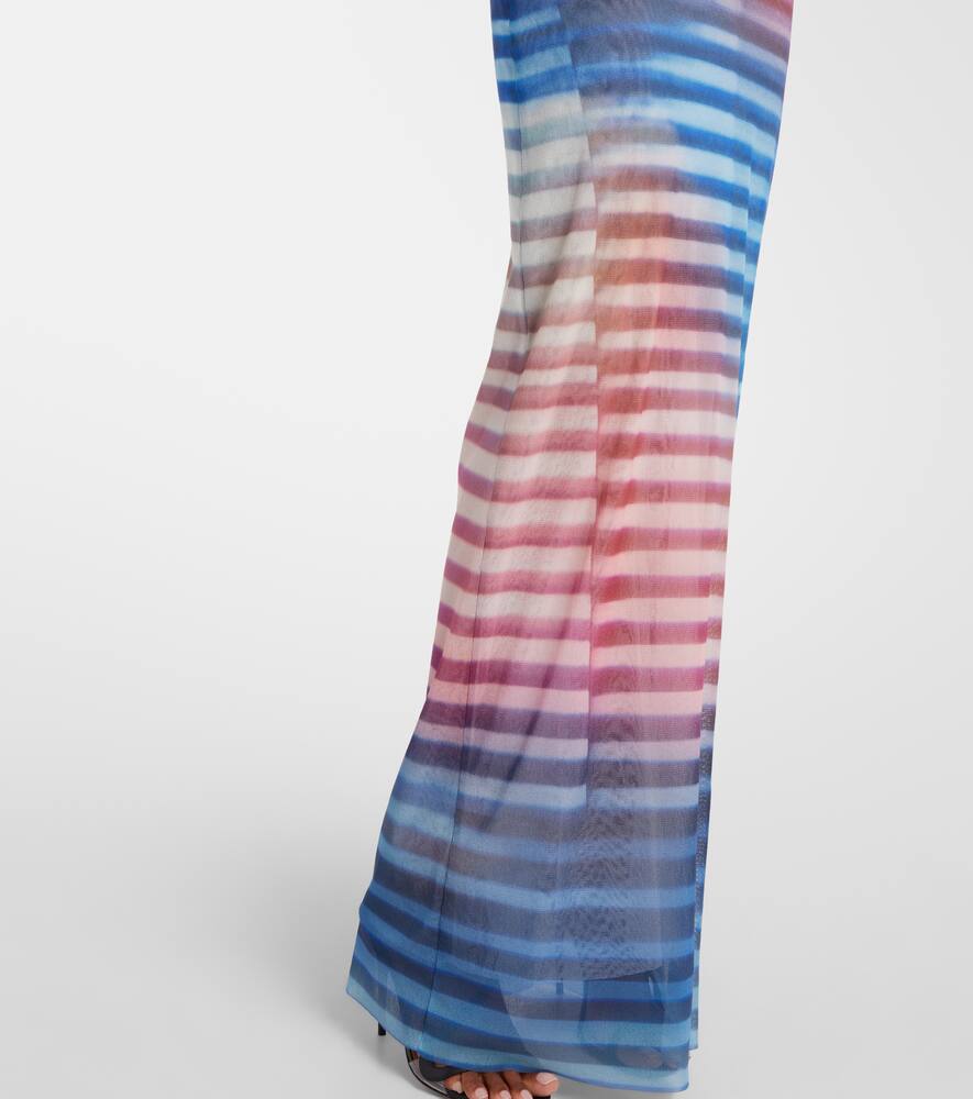 Jean Paul Gaultier Long Dress "air" In Blue